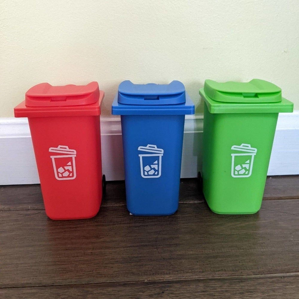 3 (three) Pcs Car Trash Can - Pencil Holder stationery doll house